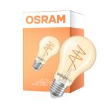 Osram Vintage 1906 LED Classic Slim E27 Pære Filament Guld 4.9W 470lm - 927 Ekstra Varm Hvid | Bedste Farvegengivelse - Dæmpbar - Erstatter 40W