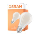 Osram Classic LED E27 Pære Filament Matt 7.2W 1521lm Ultra Efficiency - 840 Kold Hvid | Erstatter 100W