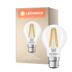 Ledvance Classic LED B22 Pære Filament Klar 5.9W 806lm - 827 Ekstra Varm Hvid | Dæmpbar - Erstatter 60W