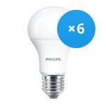 Fordelspakke 6x Philips MASTER Value LED Pære E27 Pære matt 7.8W 1055lm - 927 ekstra varm hvid | bedste farvegengivelse - dæmpbar - erstatter 75W