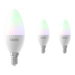 Fordelspakke 3x Calex Smart Tuya Wifi E14 Kerte 5W 470lm - 822-840 Justerbar Hvid | RGBW - dæmpbar - erstatter 40W