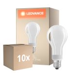 Fordelspakke 10x Ledvance Classic LED E27 Pære filament matt 18W 2452lm - 827 ekstra varm hvid | dæmpbar - erstatter 150W