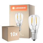 Fordelspakke 10x Ledvance Speciel LED E14 T26 Filament Klar 1.3W 110lm - 827 Ekstra Varm Hvid | Erstatter 12W