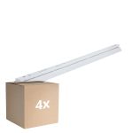 Fordelspakke 4x Noxion Lysrender Click Reflektor V2 LED T8 | Egnet til 1x 150cm LED Lysrør
