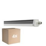 Fordelspakke 4x Ledvance Vandtæt Lysrender Fugttæt FLEX Ledningsgennemføring 42W 6800lm - 840 Kold Hvid | IP66 - Erstatter 2x 58W