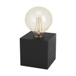 Eglo Bordlampe Prestwick 2 Træ Sort | IP20 - Egnet til 1x E27 