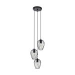 Eglo Pendel Lampe Newtown Stål Sort | IP20 - Egnet til 3x E27 