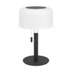 Eglo Bordlampe Montapalma Solar Stål Sort 2W 190lm - 830 Varm Hvid | IP54 - Dæmpbar - USB-C