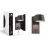 D'Lite Vægbelysning Lira Sort 7W 600lm 830 Varm Hvid | IP54 - Bevægelsessensor