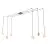 Emibig Pendel Lampe Fuji Stål Guld | Egnet til 2x E14 - Max 10W, 2x GU10 - Max 10W, 2x GX53 - Max 10W