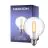 Noxion Lucent Filament LED E27 Globe Klar 7W 806lm - 827 Ekstra Varm Hvid | Dæmpbar - Erstatter 60W