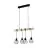 Eglo Pendel Lampe Townshend 5 Stål Træ Sort | IP20 - Egnet til 4x E27 