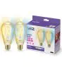 Dobbeltpakke 2x WiZ Smart LED E27 Edison Filament Guld 7W 640lm | Bedste Farvegengivelse - Dæmpbar - Erstatter 50W