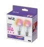Dobbeltpakke 2x WiZ Smart LED E27 Pære Filament Matt 9W 806lm - 822-865 Justerbar Hvid + RGB | Dæmpbar - Erstatter 60W