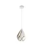 Eglo Pendel Lampe Carlton 1 Stål Hvid Guld | IP20 - Egnet til 1x E27 