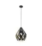 Eglo Pendel Lampe Carlton 1 Stål Sort Guld | IP20 - Egnet til 1x E27 