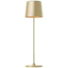 Brilliant Bordlampe Kaami Metal Plast  Guld 2W 310lm - 830 Varm Hvid | 100mm - IP44 - Udendørs - Dæmpbar 