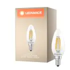 Ledvance Classic LED E14 Kerte Filament Klar 5.9W 806lm - 827 Ekstra Varm Hvid | Erstatter 60W