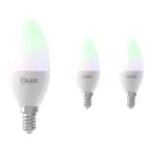 Fordelspakke 3x Calex Smart Tuya Wifi E14 Kerte 5W 470lm - 822-840 Justerbar Hvid | RGBW - dæmpbar - erstatter 40W