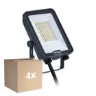 Fordelspakke 4x Philips LED Projektør Ledinaire BVP167 20W 2400lm 110D - 830-840-865 CCT | IP65 - Symmetrisk