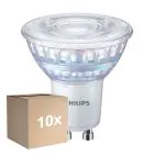 Fordelspakke 10x Philips MASTER Value LED Spot GU10 PAR16 5.5W 575lm 36D - 927 Ekstra Varm Hvid | Bedste Farvegengivelse - Dæmpbar - Erstatter 80W