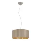 Eglo Pendel Lampe Maserlo Stål Satin Nikkel | Egnet til 3x E27