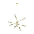 Eglo Pendel Lampe Gradoli 1 Stål Guld | IP20 - Egnet til 8x E27 